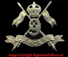 9th Queen's Royal Lancers Cap Badge