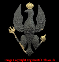 The King's Royal Hussars (KRH) Cap Badge