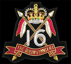 16/5 Queen's Royal Lancers (16/5 QRL) Blazer Badge