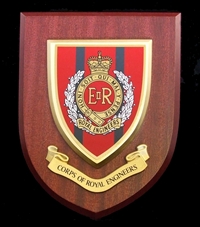 Royal Engineers (Corps Of Royal Engineers) (RE) Wall Shield Plaque