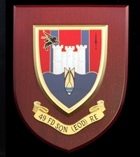 49 FD SQN (EOD) Royal Engineers (Corps Of Royal Engineers) (RE) Wall Shield Plaque