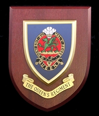 The Queens Regiment Wall Shield Plaque