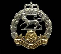 Royal Hampshire Regiment Cap Badge Queens Crown
