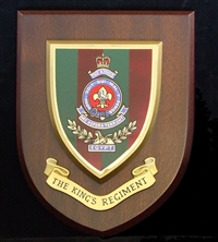 The King's Regiment Wall Shield Plaque