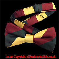 The Mercian Regiment Striped Bow Tie