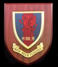 The Royal Welch Fusiliers (RWF) Wall Shield Plaque