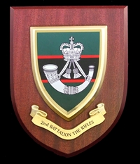 2nd Battalion The Rifles Wall Shield Plaque