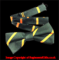 The Devonshire & Dorset Regiment (D&D) Striped Bow Tie