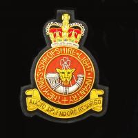 The King's Shropshire Light Infantry (KSLI) Blazer Badge