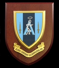 Alpha Company 40 Commando Royal Marines (RM) Wall Shield Plaque