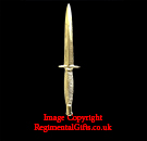 Royal Marines (RM) Commando Dagger Lapel Pin 