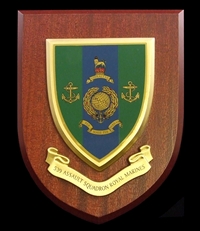 539 Assult Squadron Royal Marines (RM) Wall Shield Plaque