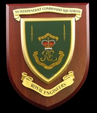 59 Independent Commando Squadron Royal Engineers (Corps Of Royal Engineers) (RE) Wall Shield Plaque