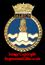 HMS ALBION Royal Navy Lapel Pin