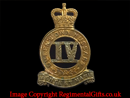 4th Queen's Own Hussars Cap Badge