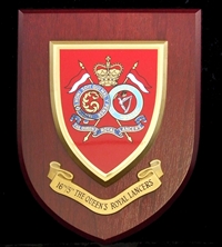 16th/5th The Queens Royal Lancers (16/5) Wall Shield Plaque