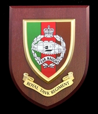Royal Tank Regiment (RTR) (QC) Wall Shield Plaque
