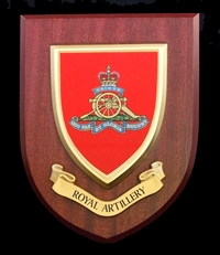 Royal Artillery (Royal Regiment Of Artillery) (RA) Wall Shield Plaque