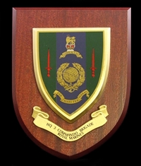 HQ 3 Commando Brigade Royal Marines (RM) Wall Shield Plaque