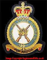 Royal Air Force (RAF) Regiment Blazer Badge